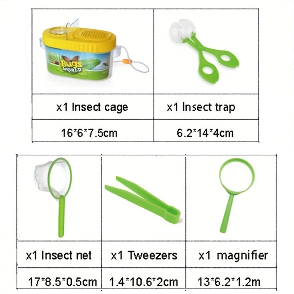 5PCS Outdoor Nature Exploration Tool Collection Kit Kids Educational Toys